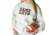 Sweet Wink Game Day Patch Sweatshirt In White In Animal Print