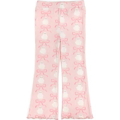 Sweet Wink Babies'  Ghost Halloween Printed Flare Legging In Pink