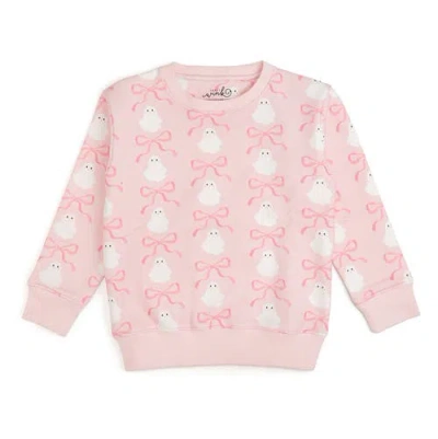 Sweet Wink Kids'  Ghost Halloween Printed Sweatshirt In Purple