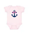 Sweet Wink Girls' Anchor Bow Short Sleeve Bodysuit - Baby In Pink