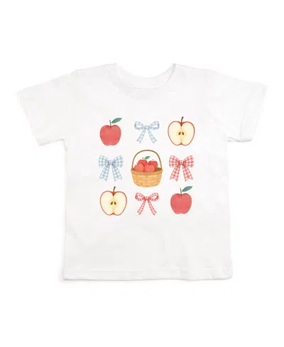 Sweet Wink Girls' Apple Picking Cutie Short Sleeve T-shirt - Baby, Little Kid In White