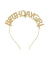 Sweet Wink Girls' Birthday Girl Headband - Little Kid, Big Kid In Gold