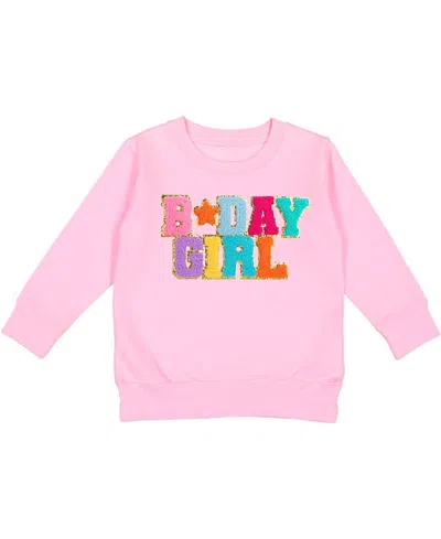 Sweet Wink Girls' Birthday Patch Sweatshirt - Little Kid, Big Kid In Pink