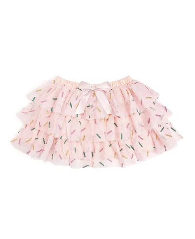 Sweet Wink Girls' Birthday Sprinkle Tiered Tutu - Baby In Pink