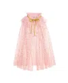 Sweet Wink Girls' Blush Shimmer Star Cape - Age 3+ Years