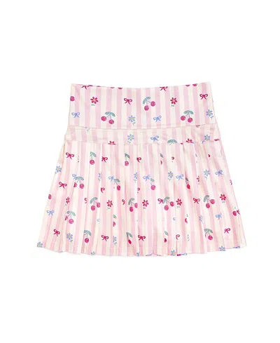 Sweet Wink Girls' Cherry Bow Athletic Skort - Baby, Little Kid, Big Kid In Pink
