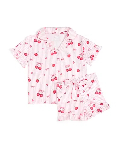 Sweet Wink Girls' Cherry Bows Lounge Set - Little Kid, Big Kid In Pink