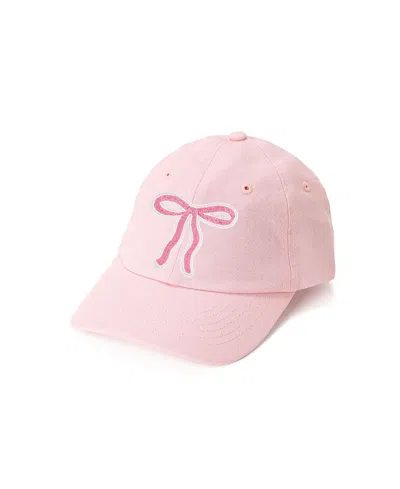 Sweet Wink Girls' Coquette Bow Patch Baseball Hat - Little Kid, Big Kid In Pink