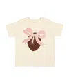 Sweet Wink Bow Football Patch Short Sleeve T-shirt In Neutral