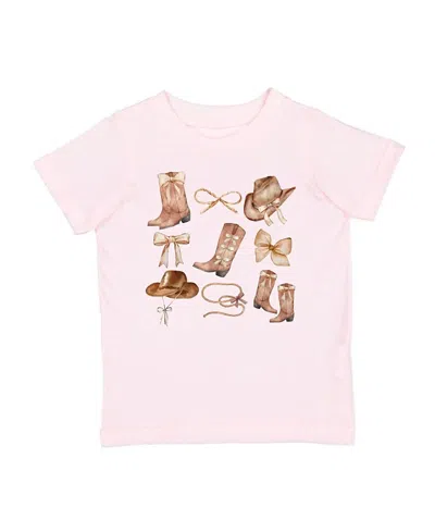 Sweet Wink Girls' Cowgirl Cutie Short Sleeve T-shirt - Baby In Pink