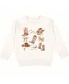 Sweet Wink Girls' Cowgirl Cutie Sweatshirt - Baby In Brown