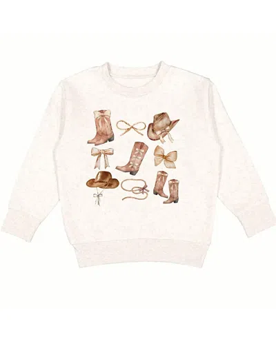 Sweet Wink Girls' Cowgirl Cutie Sweatshirt - Baby In Brown