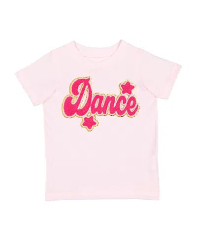 Sweet Wink Girls' Dance Script Patch Short Sleeve T-shirt - Little Kid, Big Kid In Ballet Pink
