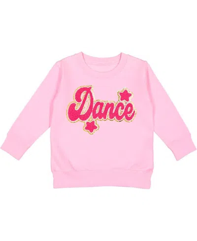 Sweet Wink Girls' Dance Script Patch Sweatshirt - Little Kid, Big Kid In Pink