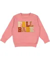 Sweet Wink Girls' Fall Babe Patch Sweatshirt - Little Kid, Big Kid In Dusty Rose