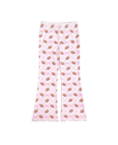 Sweet Wink Girls' Football Trellis Flare Legging - Baby, Little Kid In Pink