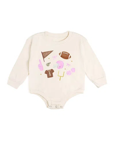 Sweet Wink Girls' Game Day Icon Long Sleeve Romper - Baby In Multi