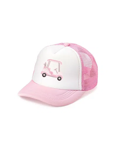 SWEET WINK GIRLS' GOLF CART PATCH TRUCKER HAT - LITTLE KID, BIG KID