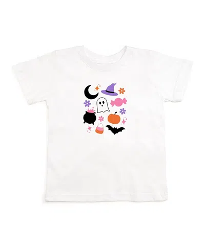 Sweet Wink Girls' Halloween Fun Short Sleeve T-shirt - Little Kid In White