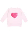 Sweet Wink Girls' Heart Sequin Patch Sweatshirt - Baby, Little Kid, Big Kid In Pink