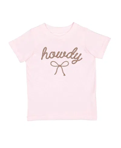 Sweet Wink Girls' Howdy Darling Western Short Sleeve T-shirt - Big Kid In Pink