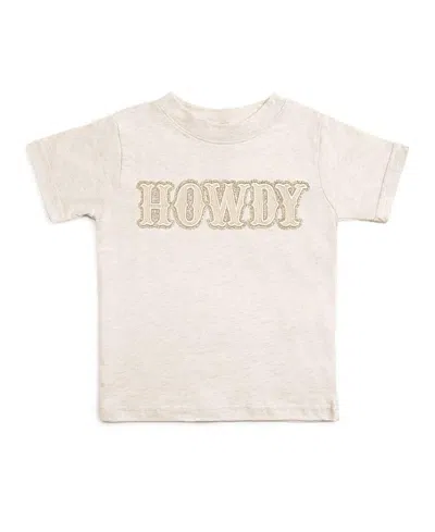 Sweet Wink Girls' Howdy Patch Short Sleeve T-shirt - Baby, Little Kid In Gray