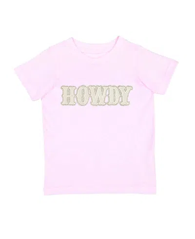 Sweet Wink Girls' Howdy Patch Short Sleeve T-shirt - Baby, Little Kid In Pink