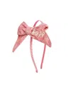 Sweet Wink Girls' Lil Sis Bow Baby Headband In Pink