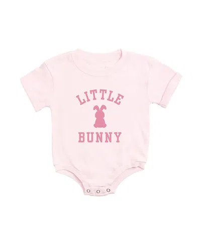 Sweet Wink Girls' Little Bunny Rose Easter Short Sleeve Romper - Baby In Pink