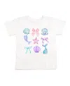 Sweet Wink Girls' Mermaid Cutie Short Sleeve T-shirt - Little Kid, Big Kid In White
