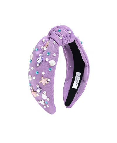 Sweet Wink Girls' Mermaid Gemstone Headband - Little Kid, Big Kid In Purple