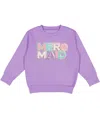 Sweet Wink Mermaid Patch Sweatshirt In Lavender