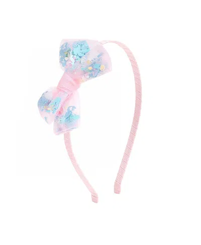 Sweet Wink Girls' Mermaid Sequin Bow Headband - Little Kid, Big Kid In Pink