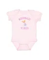 Sweet Wink Girls' Mermaid Vibes Short Sleeve Bodysuit - Baby In Pink