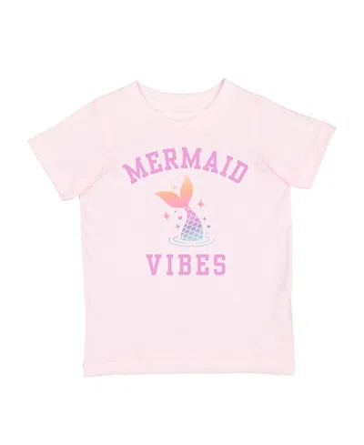 Sweet Wink Girls' Mermaid Vibes Short Sleeve T-shirt - Little Kid, Big Kid In Pink