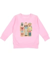 Sweet Wink Girls' Nutcracker Patch Christmas Sweatshirt - Little Kid, Big Kid In Pink