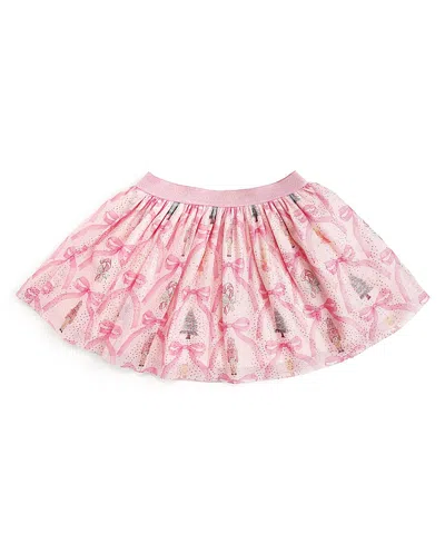 Sweet Wink Girls' Nutcracker Trellis Christmas Tutu Skirt - Baby In Pink