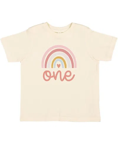 Sweet Wink Girls' One Boho Rainbow Short Sleeve T-shirt - Little Kid In Natural