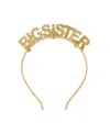 Sweet Wink Girls' Pastel Rainbow Big Sister Headband - Little Kid, Big Kid In Gold