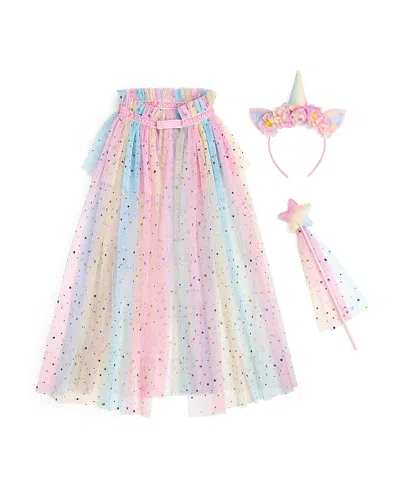 Sweet Wink Babies' Girls' Pastel Unicorn Dress Up Kit - Little Kid, Big Kid In Multi