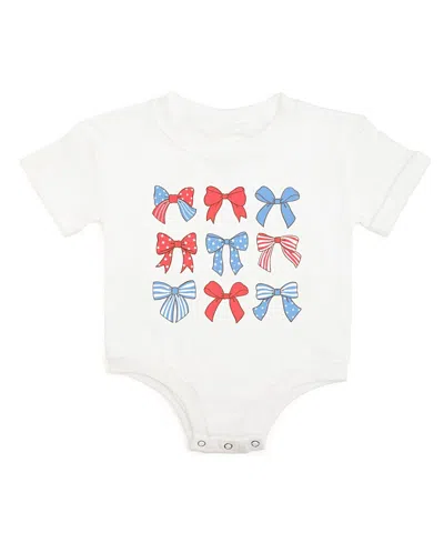 Sweet Wink Girls' Patriotic Cutie Short Sleeve Romper - Baby