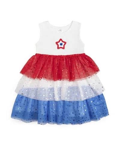 Sweet Wink Girls' Patriotic Star Patch Tank Tutu Dress - Little Kid, Big Kid In Multi
