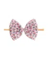 Sweet Wink Girls' Rainbow Heart Tulle Bow Headband - Baby In Multicolor