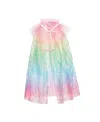 Sweet Wink Girls' Rainbow Sequin Cape - Age 3+ Years