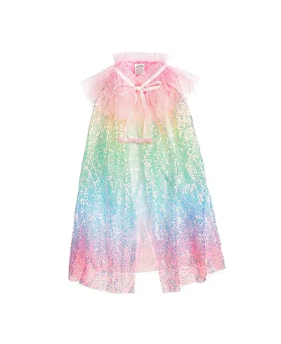 Sweet Wink Girls' Rainbow Sequin Cape - Age 3+ Years In Multi