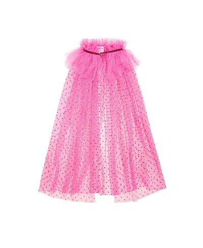 Sweet Wink Girls' Raspberry Rhinestone Cape - Little Kid, Big Kid In Pink