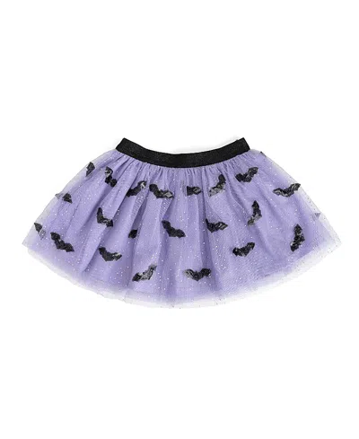 Sweet Wink Girls' Sequin Bat Halloween Tutu Skirt - Baby, Little Kid, Big Kid In Purple