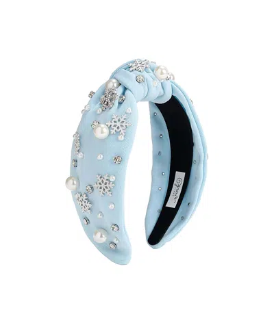 Sweet Wink Girls' Snowflake Gemstone Headband - Little Kid, Big Kid In Blue