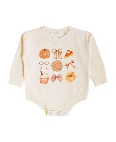 Sweet Wink Girls' Thankful Cutie Thanksgiving Long Sleeve Romper - Baby In Animal Print