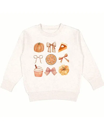 Sweet Wink Girls' Thankful Cutie Thanksgiving Sweatshirt - Baby, Little Kid In Brown
